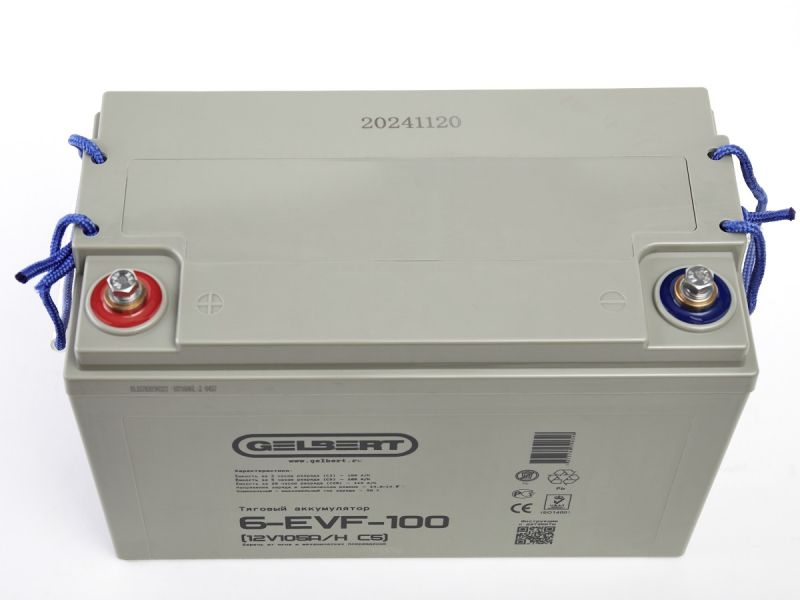 Тяговый аккумулятор Gelbert 6-EVF-100 (12V105A/H C5) Тяговый аккумулятор Gelbert 6-EVF-100 (12V105A/H C5)