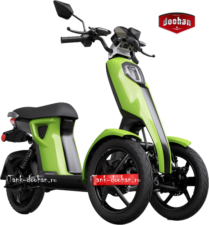 Электрический скутер Doohan iTango Classic 1000W Bosch Зеленый Электрический скутер Doohan iTango Classic 1000W Bosch Зеленый